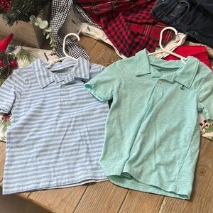 Carter's Blue and Teal Polo Shirts lot of 2